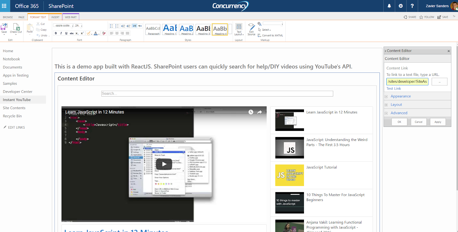 React in SharePoint – Concurrency