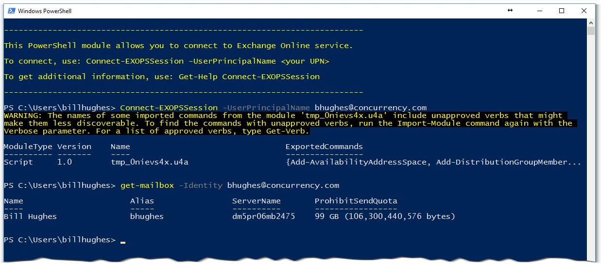 How to Connect to Exchange Online with MFA enabled – Concurrency
